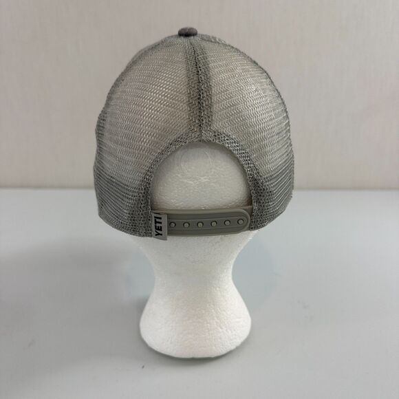 YETI Mountain Badge Trucker Snapback Hat Black Gray - Picture 4 of 11